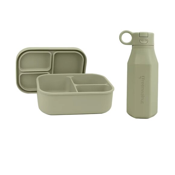 Premium Food-Grade Silicone Leak Proof Lunch Box & Water Bottle Set - Picture 7 of 15